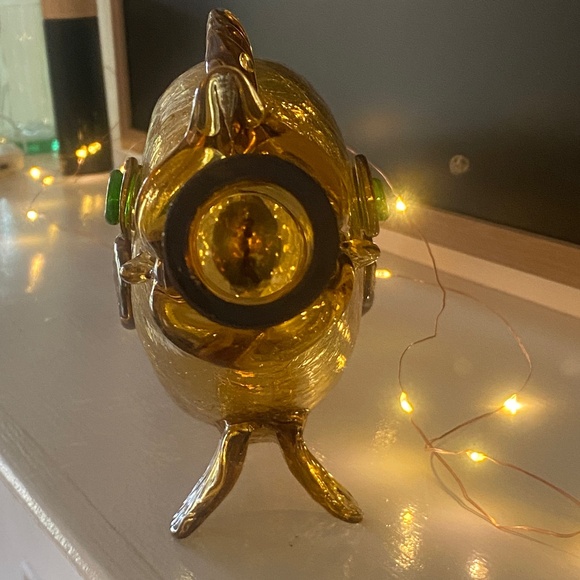 1960s I Empty Crackle Glass Horizontal Fish Wine Bottle - Picture 7 of 16